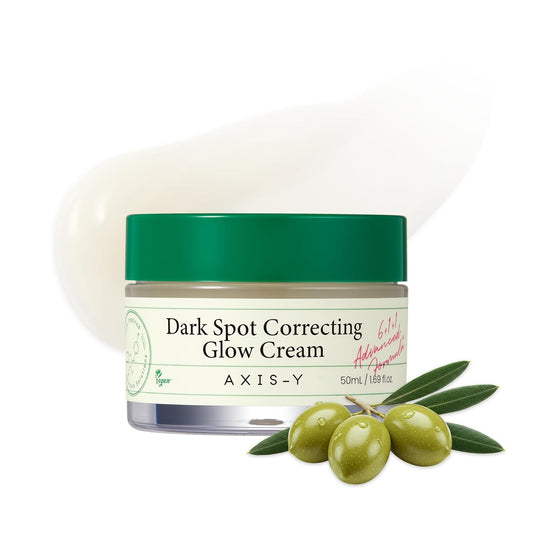 AXIS-Y Dark Spot Correcting Glow Cream - Brightening & Hydrating Moisturizer Face Cream with 2% Alpha-Arbutin, 5% Niacinamide & Ceramide - Vegan Korean Skin Care for All Skin Types - 1.69 fl. oz.