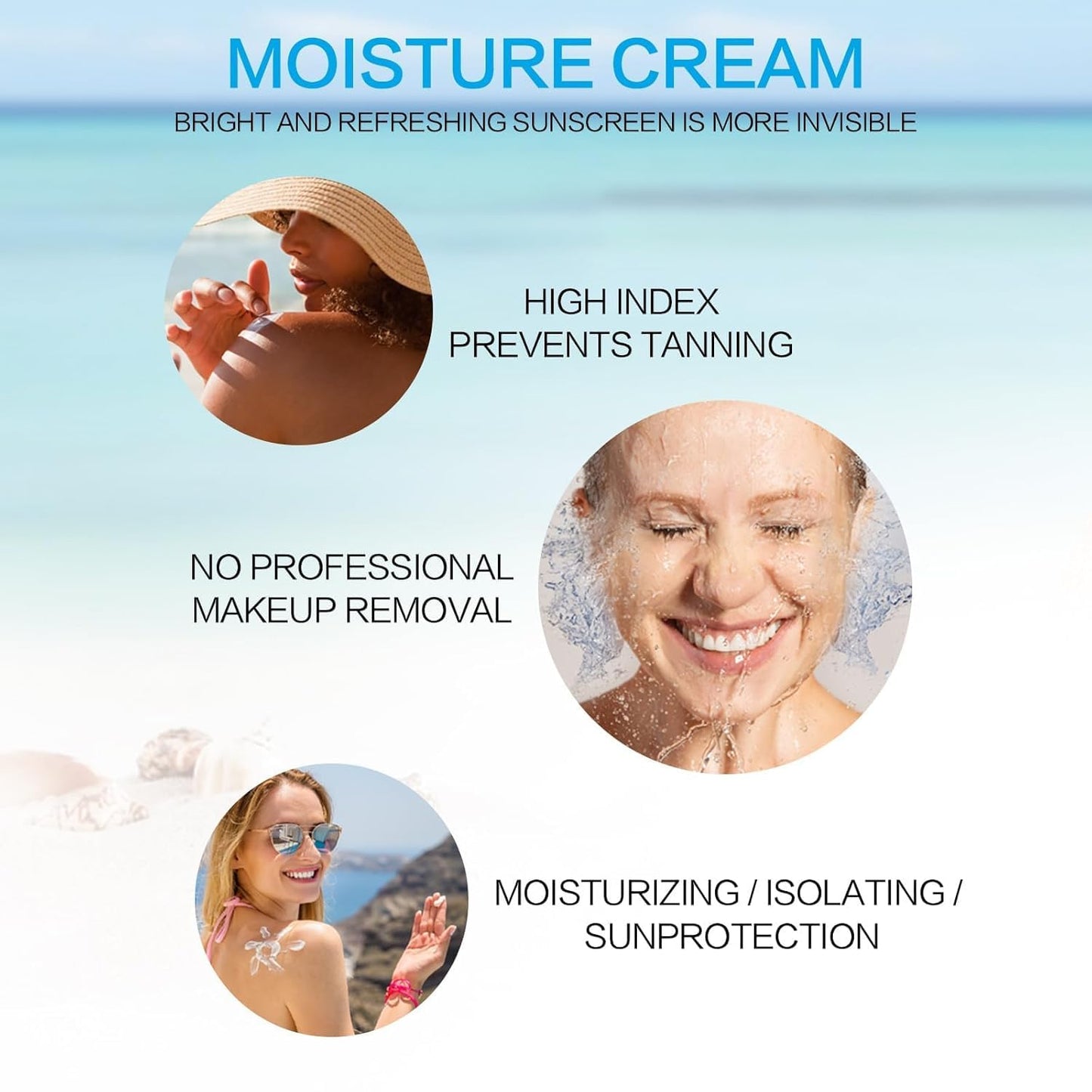 2PCS Centella Sunscreen SPF 50, 50ML 𝑴𝒂𝒅𝒂𝒈𝒂𝒔𝒄𝒂𝒓 Sunscreen Face Serum, Daily UV Defense Sunblock Summer for Face, Travel Essentials for Black Girl